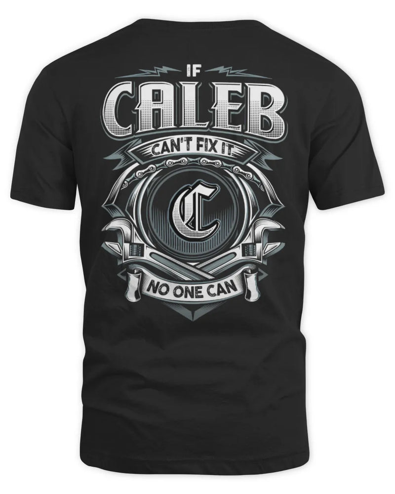 CALEB AP81-K4-626 - Personalized Ahmed Quote Apparel “If Ahmed Can't Fix It, No One Can” - Unisex Standard T-Shirt - Black