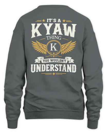 KYAW KT06-M008 It’s a [NAME] Thing – You Wouldn’t Understand | Personalized Vintage T-Shirt - Unisex Sweatshirt - Charcoal