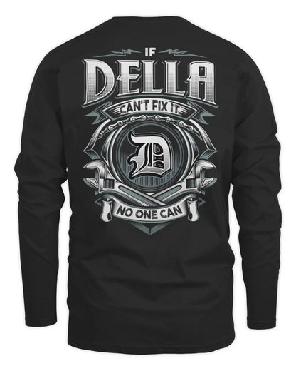 DELLA AP81-K4-626 - Personalized Ahmed Quote Apparel “If Ahmed Can't Fix It, No One Can” - Men's Long Sleeved T-Shirt - Black