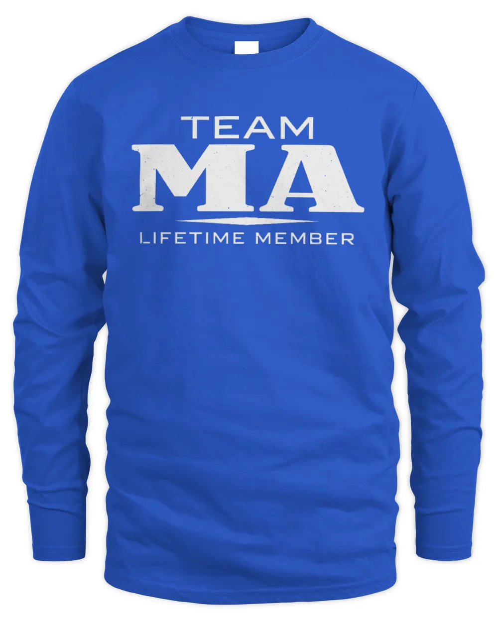 MA BL62-K4-128 - Personalized “Team NAME Lifetime Member” - Men's Long Sleeved T-Shirt - Royal