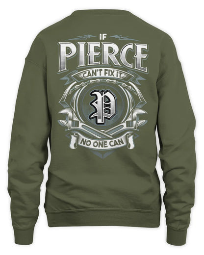 PIERCE AP81-K4-626 - Personalized Ahmed Quote Apparel “If Ahmed Can't Fix It, No One Can” - Unisex Sweatshirt - Military Green