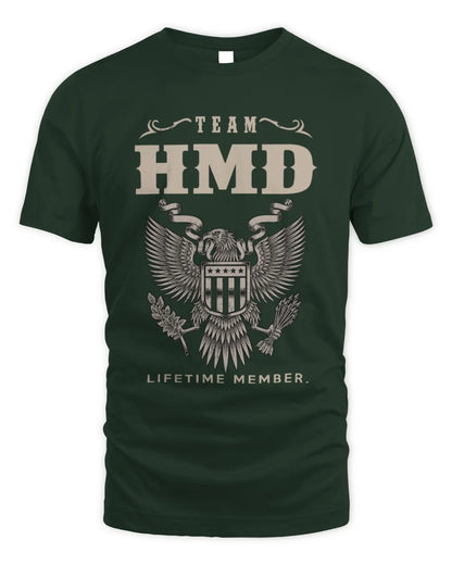 HMD TP06-K82 – Personalized Classic Style Apparel “Team NAME Lifetime Member” - Unisex Standard T-Shirt - Forest Green