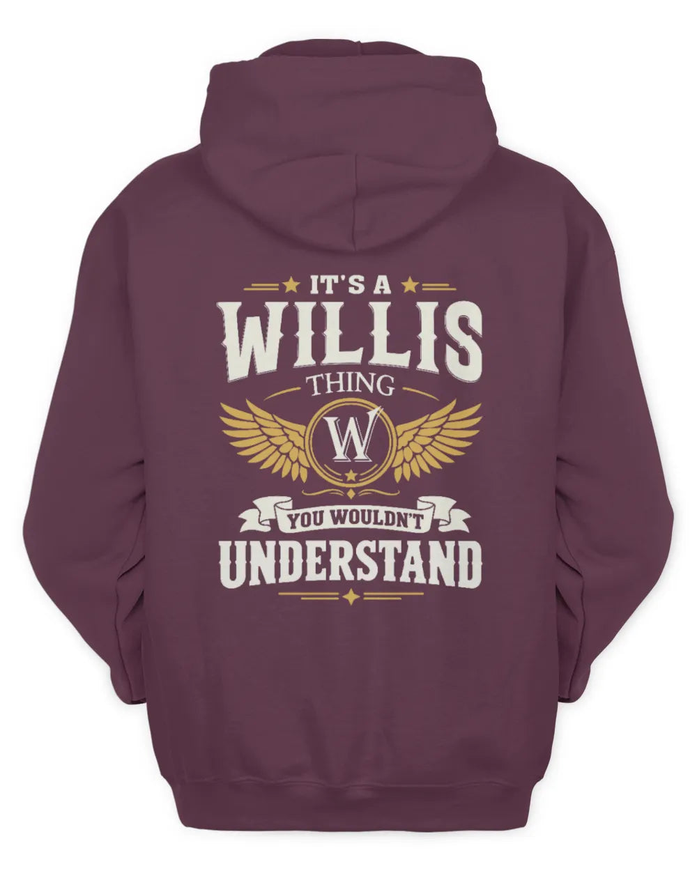WILLIS KT06-M008 It’s a [NAME] Thing – You Wouldn’t Understand | Personalized Vintage T-Shirt - Unisex Hoodie - Maroon