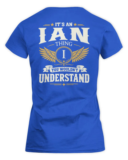 IAN KT06-M008 It’s a [NAME] Thing – You Wouldn’t Understand | Personalized Vintage T-Shirt - Women's Standard T-Shirt - Royal