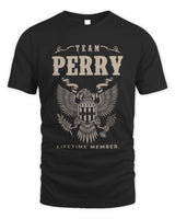 PERRY TP06-K82 – Personalized Classic Style Apparel “Team NAME Lifetime Member” - Unisex Standard T-Shirt - Black