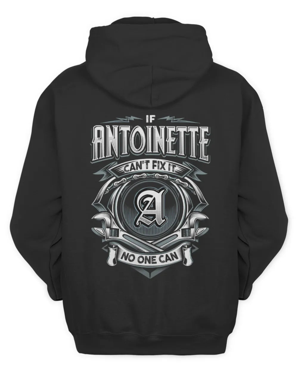 ANTOINETTE AP81-K4-626 - Personalized Ahmed Quote Apparel “If Ahmed Can't Fix It, No One Can” - Unisex Hoodie - Black