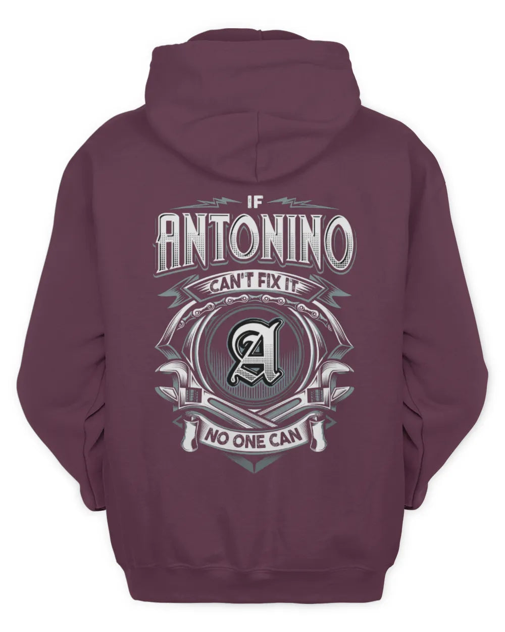 ANTONINO AP81-K4-626 - Personalized Ahmed Quote Apparel “If Ahmed Can't Fix It, No One Can” - Unisex Hoodie - Maroon