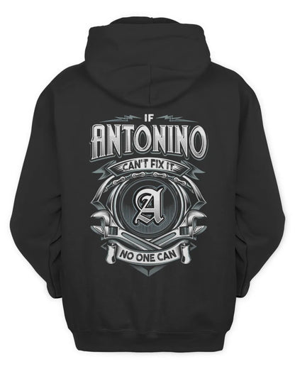 ANTONINO AP81-K4-626 - Personalized Ahmed Quote Apparel “If Ahmed Can't Fix It, No One Can” - Unisex Hoodie - Black