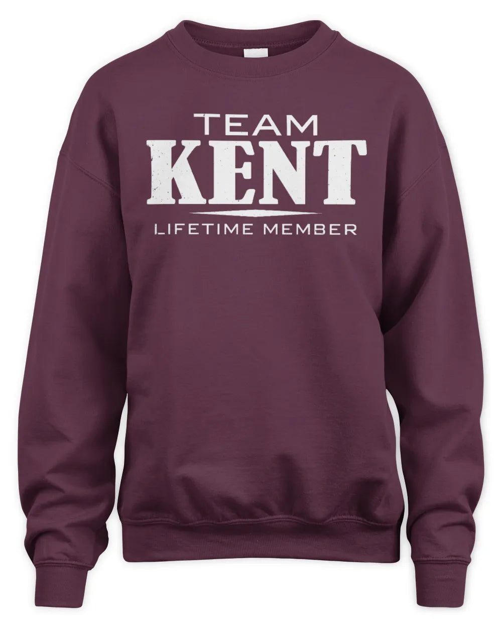 KENT BL62-K4-128 - Personalized “Team NAME Lifetime Member” - Unisex Sweatshirt - Maroon