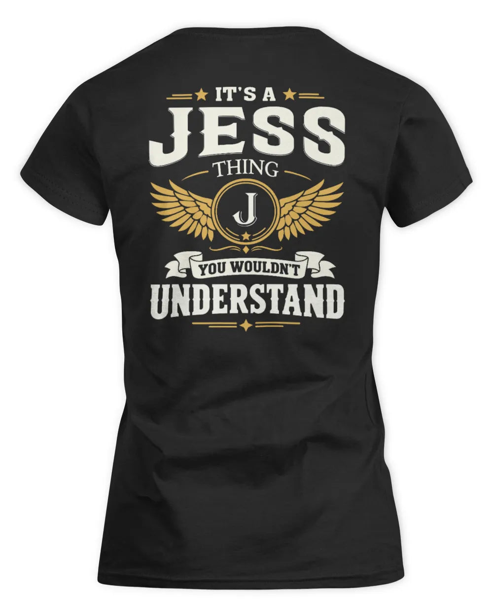 JESS KT06-M008 It’s a [NAME] Thing – You Wouldn’t Understand | Personalized Vintage T-Shirt - Women's Standard T-Shirt - Black
