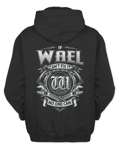 WAEL AP81-K4-626 - Personalized Ahmed Quote Apparel “If Ahmed Can't Fix It, No One Can” - Unisex Hoodie - Black