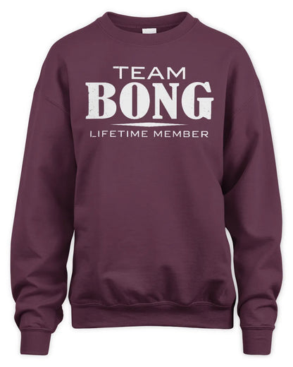 BONG BL62-K4-128 - Personalized “Team NAME Lifetime Member” - Unisex Sweatshirt - Maroon