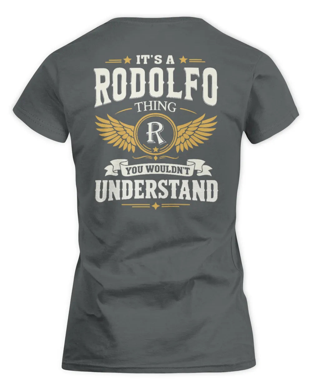 RODOLFO KT06-M008 It’s a [NAME] Thing – You Wouldn’t Understand | Personalized Vintage T-Shirt - Women's Standard T-Shirt - Charcoal