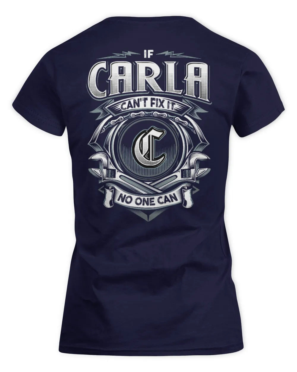CARLA AP81-K4-626 - Personalized Ahmed Quote Apparel “If Ahmed Can't Fix It, No One Can” - Women's Standard T-Shirt - Navy