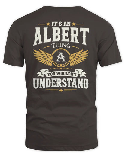ALBERT KT06-M008 It’s a [NAME] Thing – You Wouldn’t Understand | Personalized Vintage T-Shirt - Unisex Standard T-Shirt - Dark Chocolate