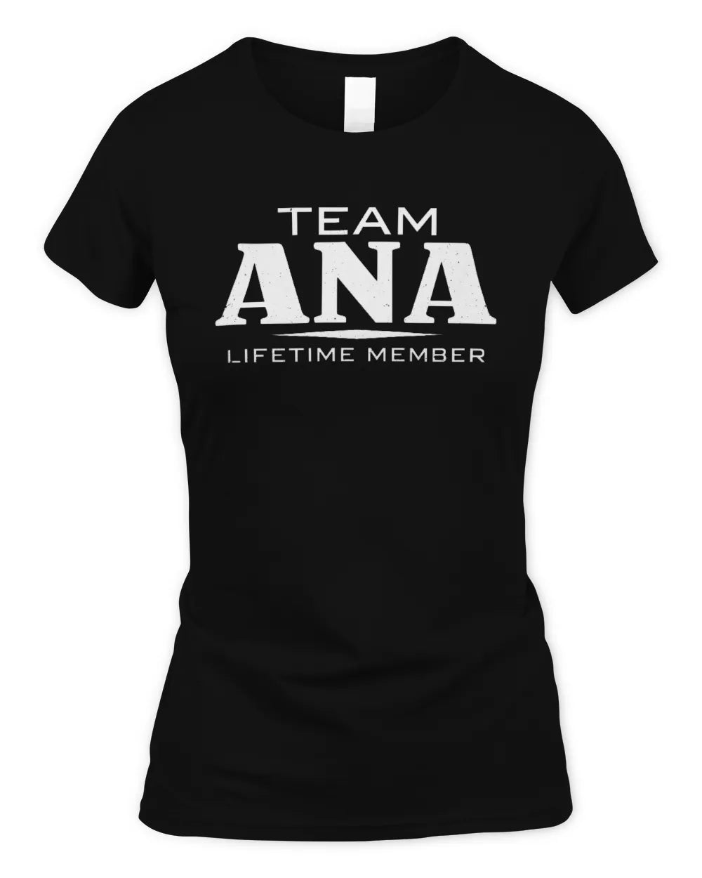 ANA BL62-K4-128 - Personalized “Team NAME Lifetime Member” - Women's Standard T-Shirt - Black