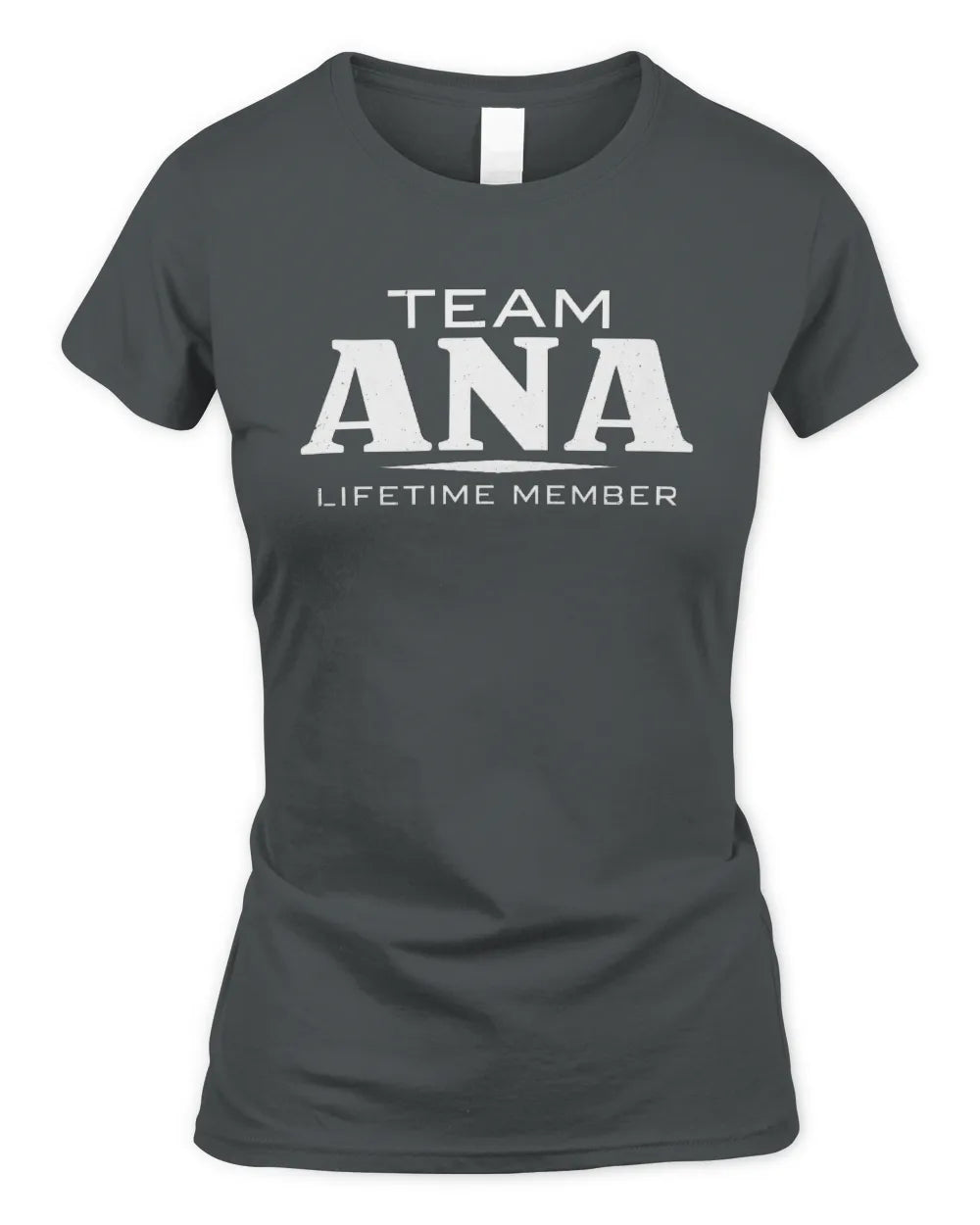 ANA BL62-K4-128 - Personalized “Team NAME Lifetime Member” - Women's Standard T-Shirt - Charcoal