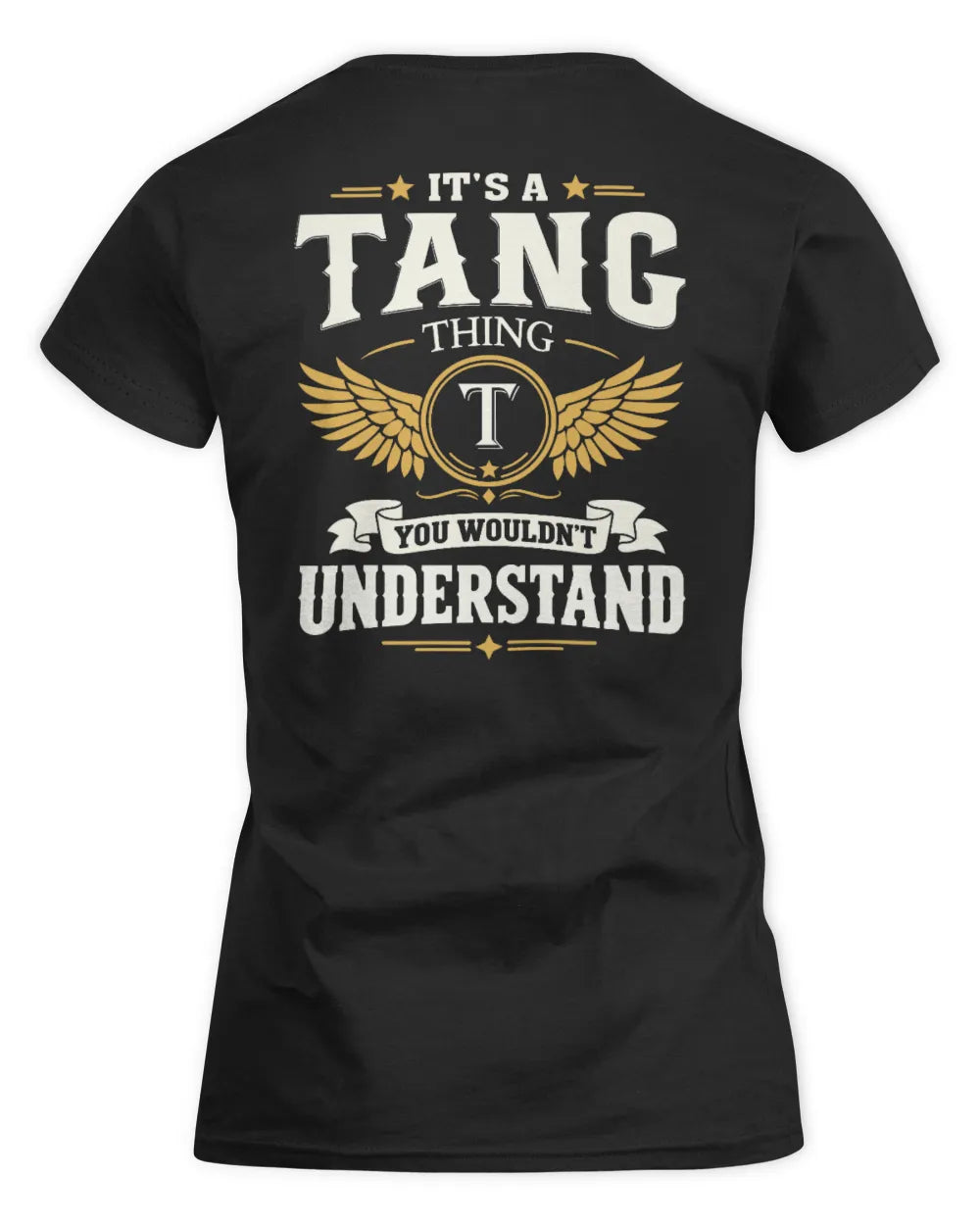 TANG KT06-M008 It’s a [NAME] Thing – You Wouldn’t Understand | Personalized Vintage T-Shirt - Women's Standard T-Shirt - Black
