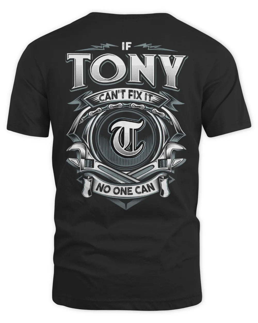 TONY AP81-K4-626 - Personalized Ahmed Quote Apparel “If Ahmed Can't Fix It, No One Can” - Unisex Standard T-Shirt - Black
