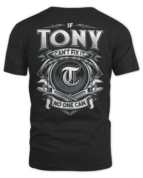 TONY AP81-K4-626 - Personalized Ahmed Quote Apparel “If Ahmed Can't Fix It, No One Can” - Unisex Standard T-Shirt - Black