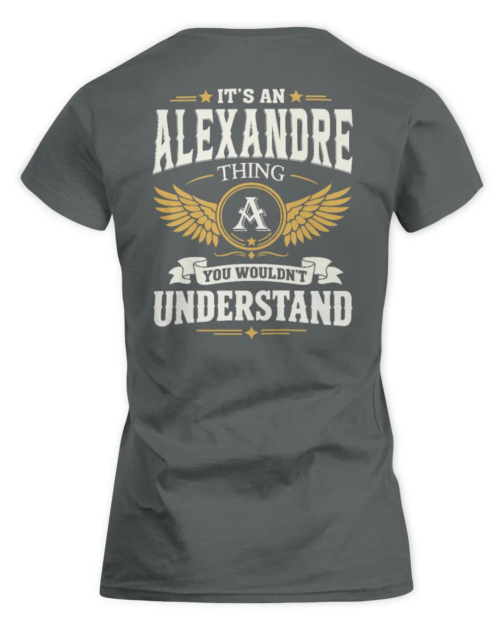 ALEXANDRE KT06-M008 It’s a [NAME] Thing – You Wouldn’t Understand | Personalized Vintage T-Shirt - Women's Standard T-Shirt - Charcoal