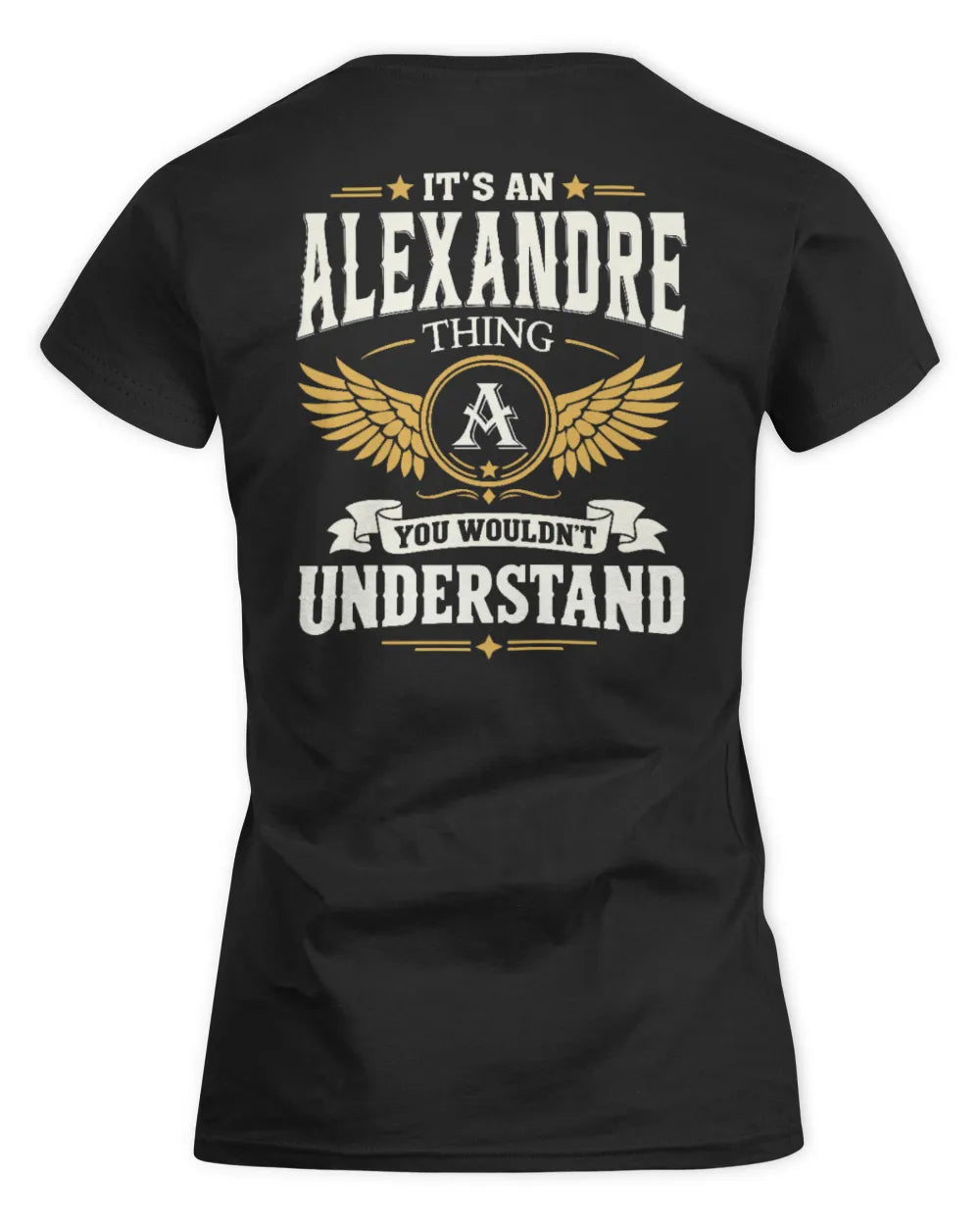 ALEXANDRE KT06-M008 It’s a [NAME] Thing – You Wouldn’t Understand | Personalized Vintage T-Shirt - Women's Standard T-Shirt - Black