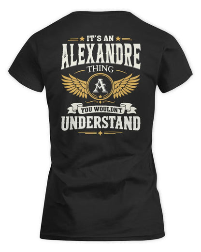 ALEXANDRE KT06-M008 It’s a [NAME] Thing – You Wouldn’t Understand | Personalized Vintage T-Shirt - Women's Standard T-Shirt - Black