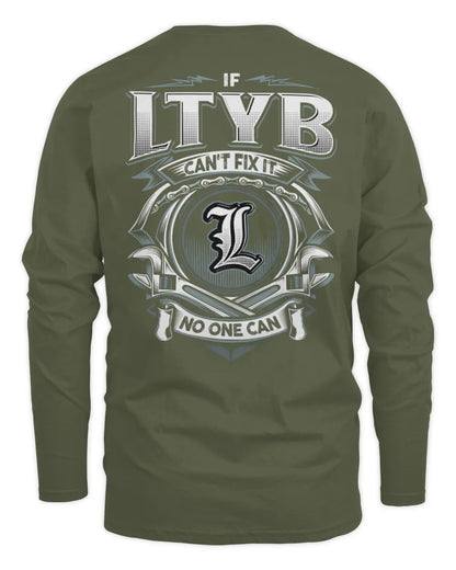 LTYB AP81-K4-626 - Personalized Ahmed Quote Apparel “If Ahmed Can't Fix It, No One Can” - Men's Long Sleeved T-Shirt - Military Green