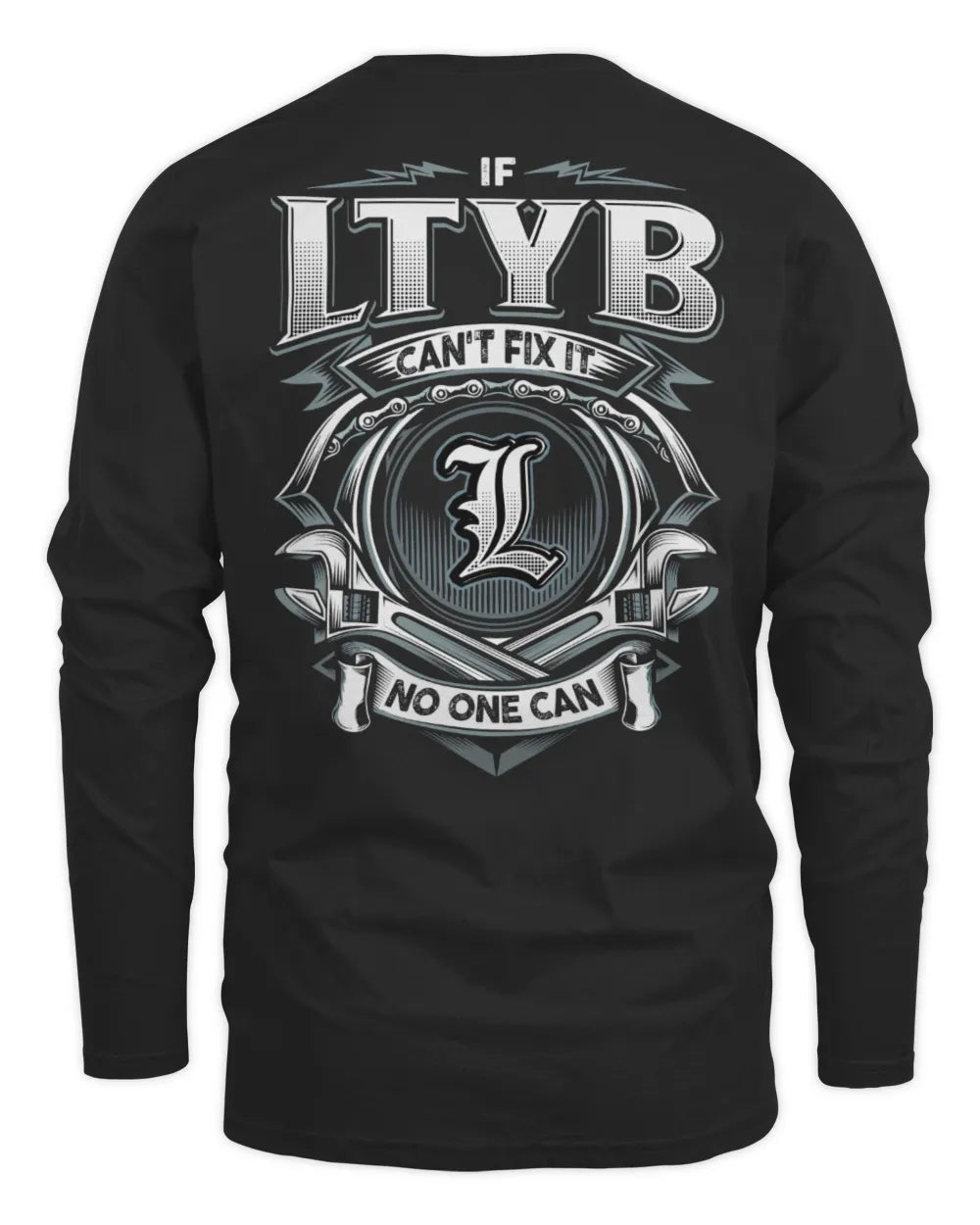 LTYB AP81-K4-626 - Personalized Ahmed Quote Apparel “If Ahmed Can't Fix It, No One Can” - Men's Long Sleeved T-Shirt - Black