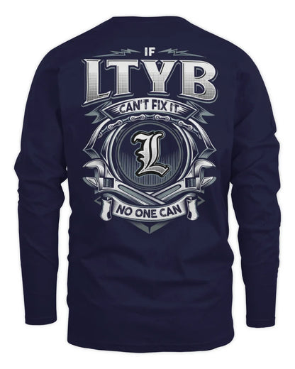 LTYB AP81-K4-626 - Personalized Ahmed Quote Apparel “If Ahmed Can't Fix It, No One Can” - Men's Long Sleeved T-Shirt - Navy