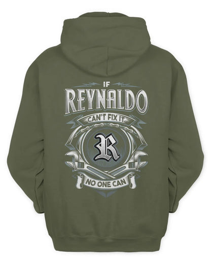 REYNALDO AP81-K4-626 - Personalized Ahmed Quote Apparel “If Ahmed Can't Fix It, No One Can” - Unisex Hoodie - Military Green