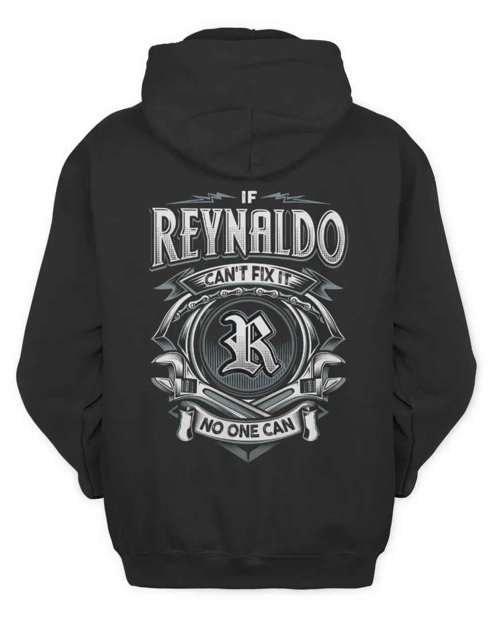 REYNALDO AP81-K4-626 - Personalized Ahmed Quote Apparel “If Ahmed Can't Fix It, No One Can” - Unisex Hoodie - Black