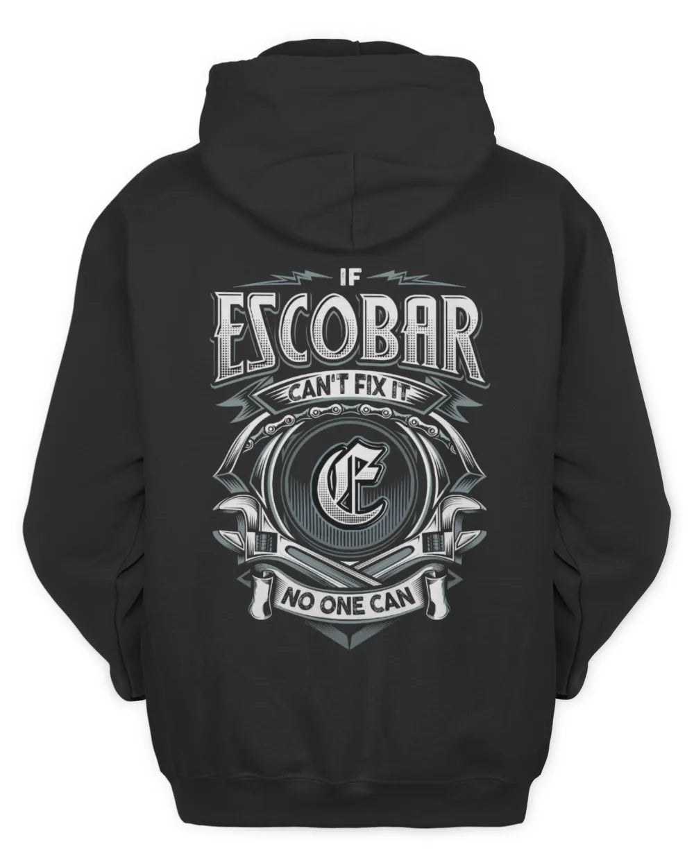 ESCOBAR AP81-K4-626 - Personalized Ahmed Quote Apparel “If Ahmed Can't Fix It, No One Can” - Unisex Hoodie - Black