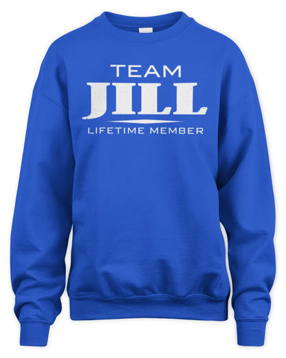 JILL BL62-K4-128 - Personalized “Team NAME Lifetime Member” - Unisex Sweatshirt - Royal