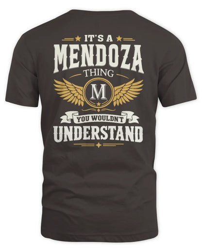 MENDOZA KT06-M008 It’s a [NAME] Thing – You Wouldn’t Understand | Personalized Vintage T-Shirt - Unisex Standard T-Shirt - Dark Chocolate
