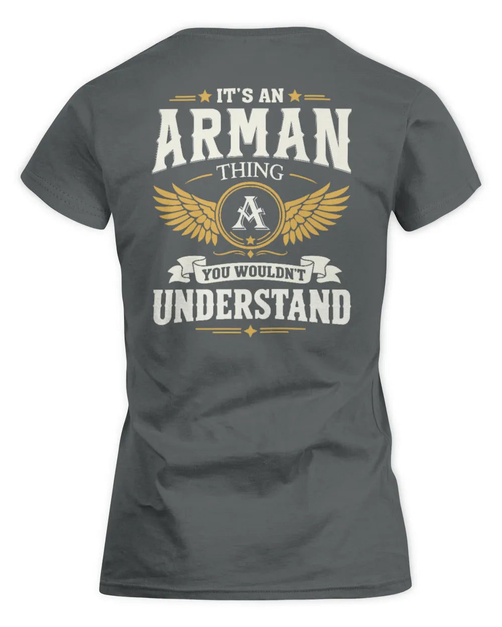 ARMAN KT06-M008 It’s a [NAME] Thing – You Wouldn’t Understand | Personalized Vintage T-Shirt - Women's Standard T-Shirt - Charcoal