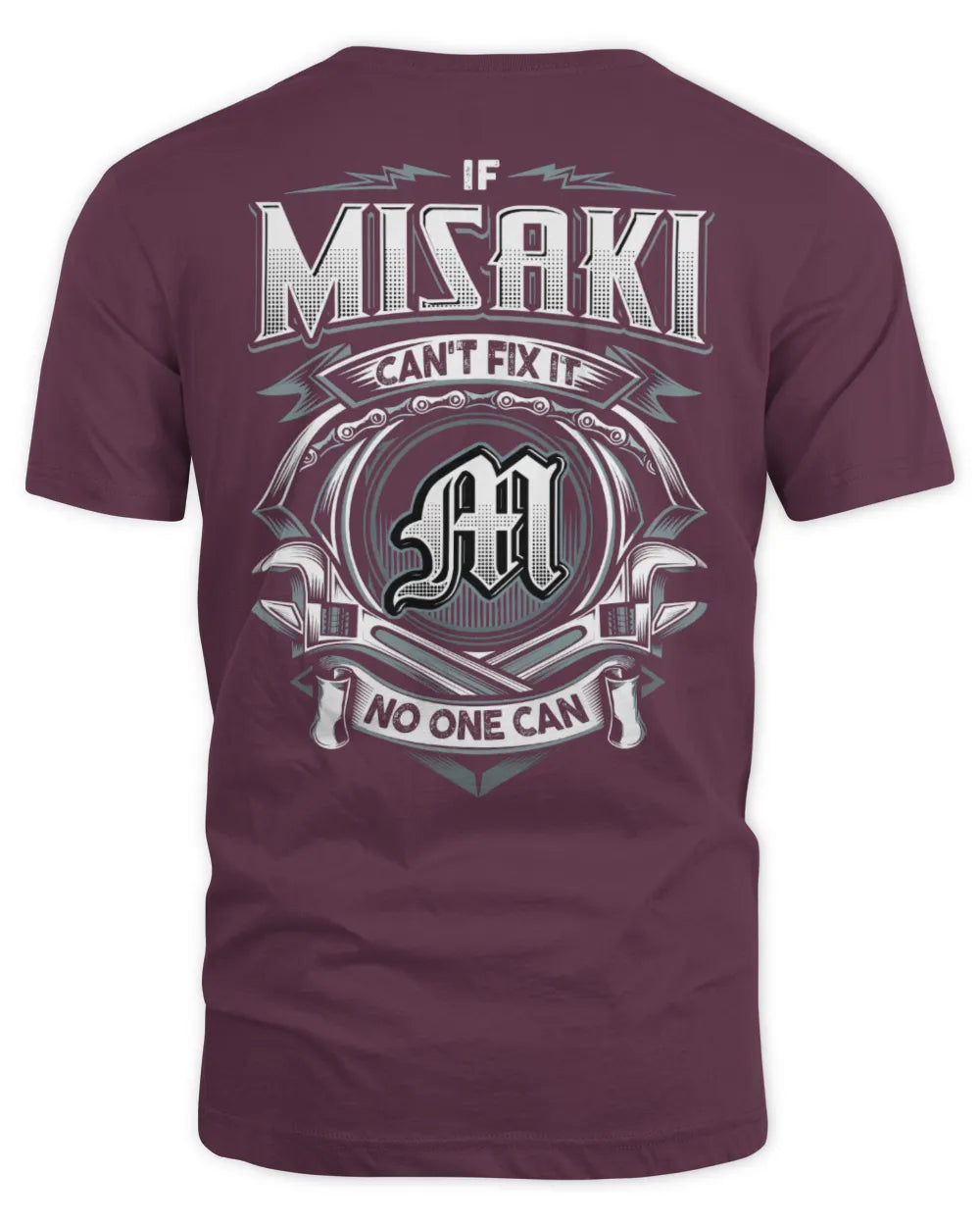 MISAKI AP81-K4-626 - Personalized Ahmed Quote Apparel “If Ahmed Can't Fix It, No One Can” - Unisex Standard T-Shirt - Maroon