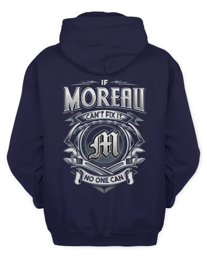 MOREAU AP81-K4-626 - Personalized Ahmed Quote Apparel “If Ahmed Can't Fix It, No One Can” - Unisex Hoodie - Navy