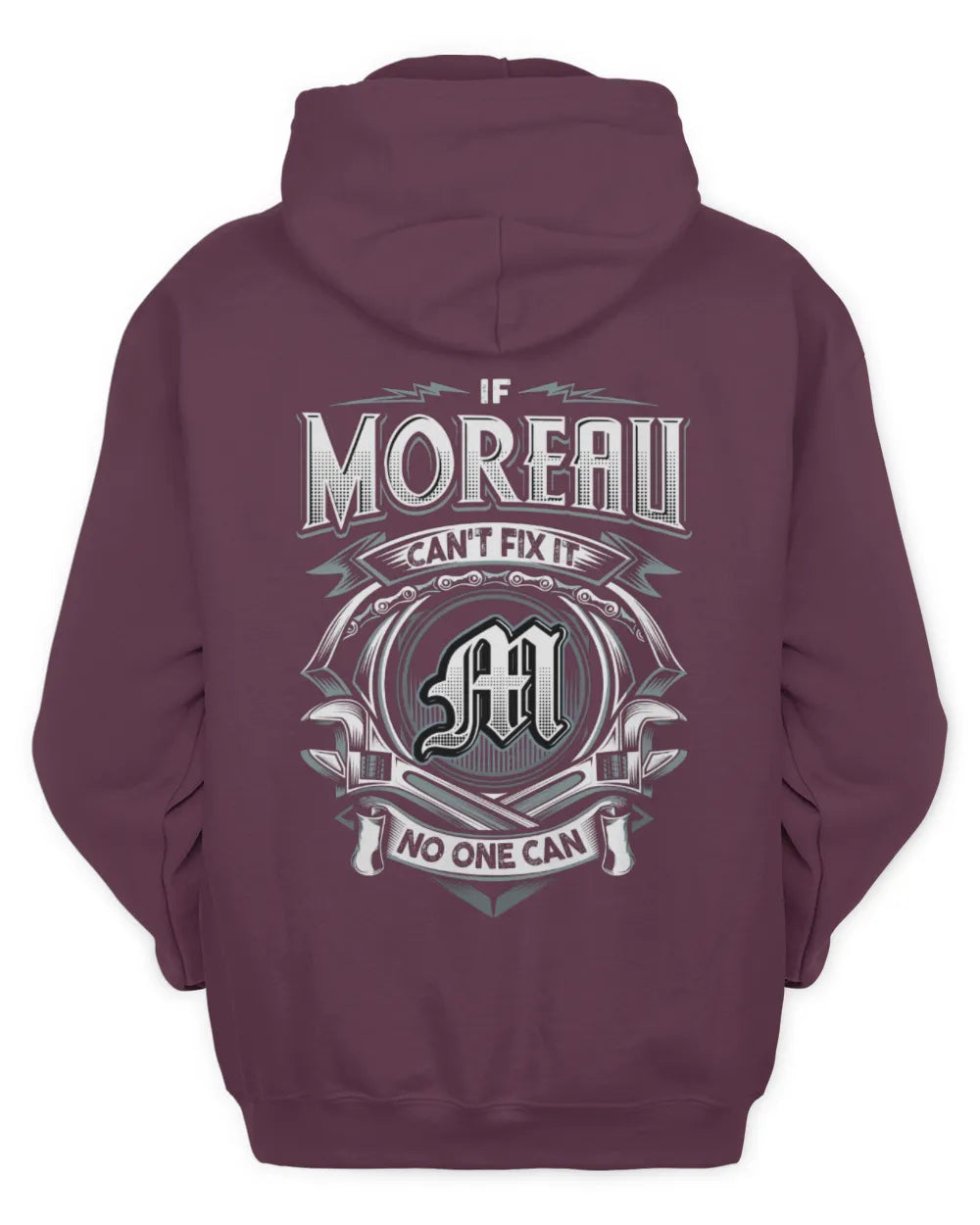 MOREAU AP81-K4-626 - Personalized Ahmed Quote Apparel “If Ahmed Can't Fix It, No One Can” - Unisex Hoodie - Maroon