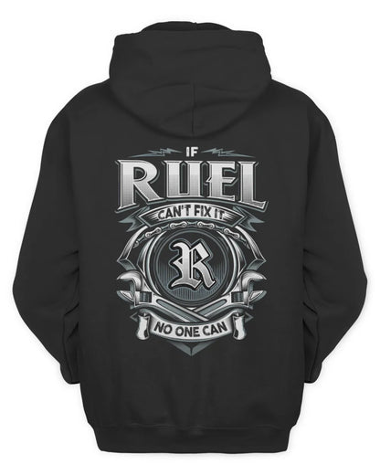 RUEL AP81-K4-626 - Personalized Ahmed Quote Apparel “If Ahmed Can't Fix It, No One Can” - Unisex Hoodie - Black