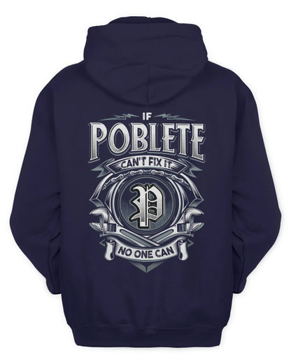 POBLETE AP81-K4-626 - Personalized Ahmed Quote Apparel “If Ahmed Can't Fix It, No One Can” - Unisex Hoodie - Navy