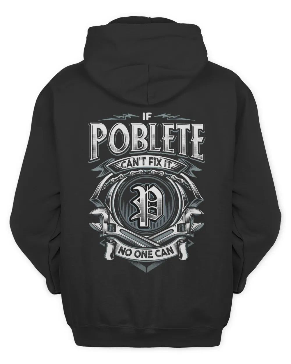 POBLETE AP81-K4-626 - Personalized Ahmed Quote Apparel “If Ahmed Can't Fix It, No One Can” - Unisex Hoodie - Black