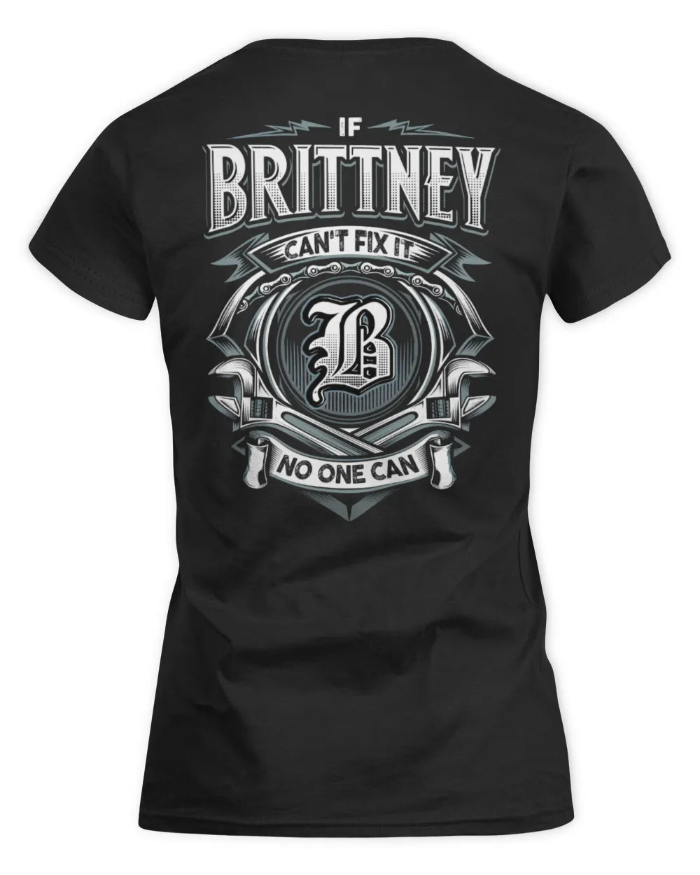 BRITTNEY AP81-K4-626 - Personalized Ahmed Quote Apparel “If Ahmed Can't Fix It, No One Can” - Women's Standard T-Shirt - Black