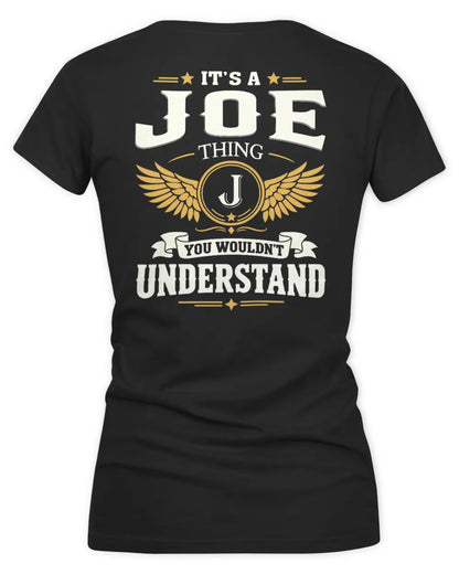 JOE KT06-M008 It’s a [NAME] Thing – You Wouldn’t Understand | Personalized Vintage T-Shirt - Women's V-Neck T-Shirt - Black
