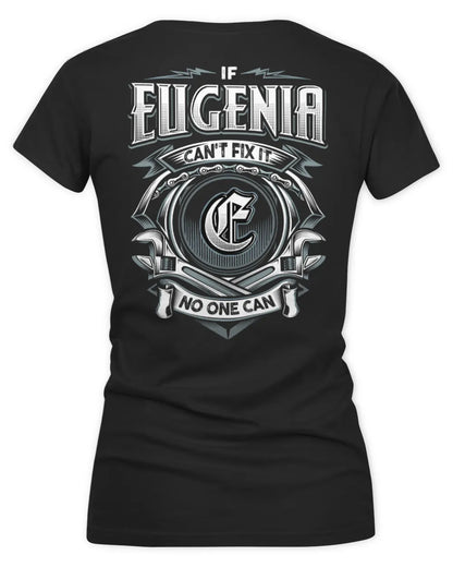 EUGENIA AP81-K4-626 - Personalized Ahmed Quote Apparel “If Ahmed Can't Fix It, No One Can” - Women's V-Neck T-Shirt - Black