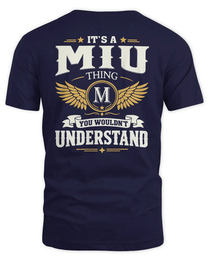 MIU KT06-M008 It’s a [NAME] Thing – You Wouldn’t Understand | Personalized Vintage T-Shirt - Unisex Standard T-Shirt - Navy