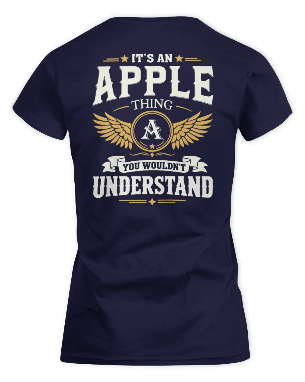 APPLE KT06-M008 It’s a [NAME] Thing – You Wouldn’t Understand | Personalized Vintage T-Shirt - Women's Standard T-Shirt - Navy