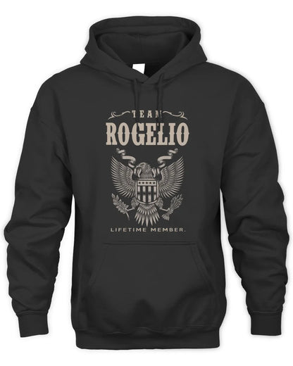 ROGELIO TP06-K82 – Personalized Classic Style Apparel “Team NAME Lifetime Member” - Unisex Hoodie - Black