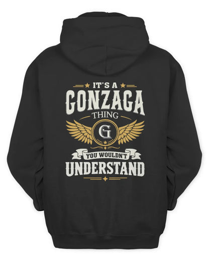 GONZAGA KT06-M008 It’s a [NAME] Thing – You Wouldn’t Understand | Personalized Vintage T-Shirt - Unisex Hoodie - Black