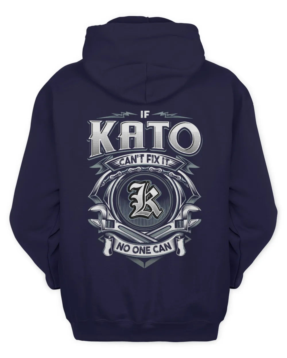 KATO AP81-K4-626 - Personalized Ahmed Quote Apparel “If Ahmed Can't Fix It, No One Can” - Unisex Hoodie - Navy